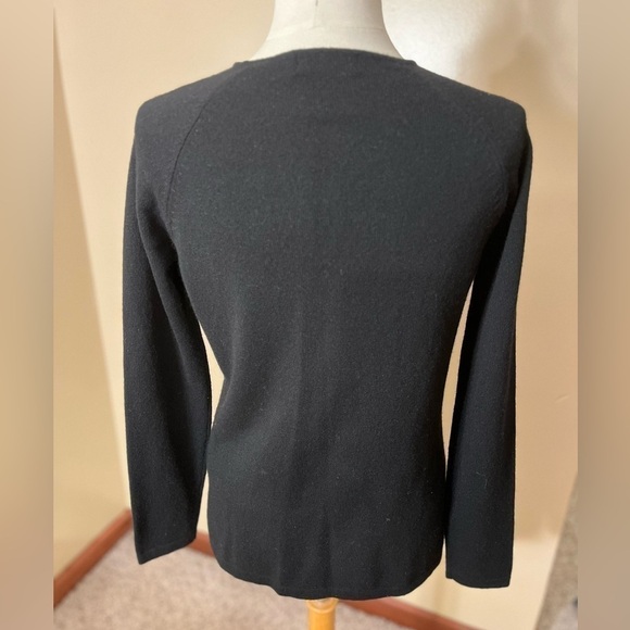 Lord & Taylor Black 100% Two Ply Cashmere Sz S EUC - Picture 5 of 7